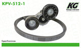 Kit de Banda de Accesorios CHR ASPEN V8 4.7L 2009  part: KPV-512-1