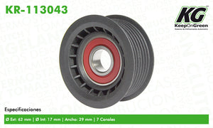 Polea AUD A3 V6 3.2L 2006-2007  part: KR-113043