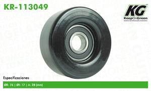 Polea GM TRAILBLAZER L6 4.2L 2002-2009  part: KR-113049