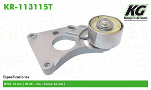 Polea PEU 406 V6 3.0L 2000-2005  part: KR-113115T