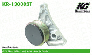 Polea AUD A4 L4 1.8L 1997-2000  part: KR-130002T