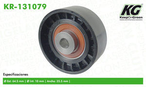 Polea PEU 206 L4 1.4L 2000-2002  part: KR-131079