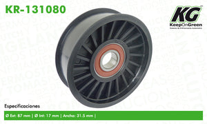 Polea GM S10 BLAZER L4 2.5L 1987-1988  part: KR-131080