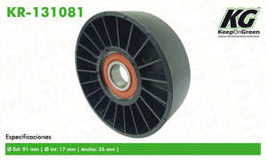 Polea GM ASTRO L4 2.5L 1987-1990  part: KR-131081