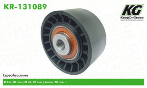 Polea PEU 206 L4 1.4L 2003-2008  part: KR-131089