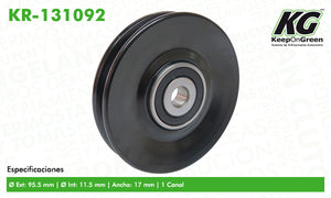 Polea DGE CARAVAN L4 2.5L 1988-1995  part: KR-131092