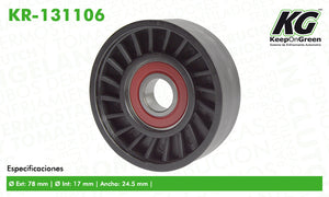 Polea PEU 307 L4 2.0L 2003-2009  part: KR-131106