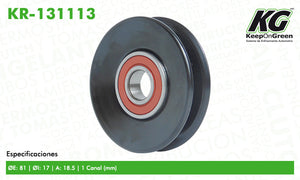 Polea NSN D21 PICKUP L4 2.4L 1986-1989  part: KR-131113