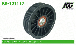 Polea GM AVEO L4 1.6L 2007-2014  part: KR-131117