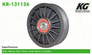 Polea CAD CATERA V6 3.0L 1997-2001  part: KR-131126