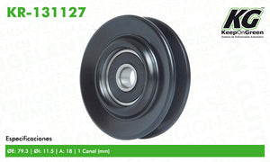 Polea MZD B2600 PICKUP L4 2.6L 1991  part: KR-131127