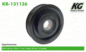 Polea MER VILLAGER V6 3.0L 1993-1998  part: KR-131136