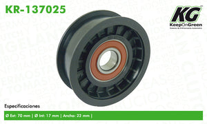 Polea GM CORSA L4 1.8L 2002-2008  part: KR-137025