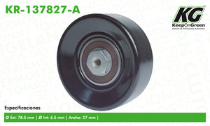 Polea VW CABRIO L4 2.0L 1995-2002  part: KR-137827-A