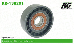 Polea GM ASTRA L4 1.8L 2008-2009  part: KR-138201