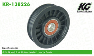 Polea NSN ALTIMA L4 2.4L 1993-1997  part: KR-138226