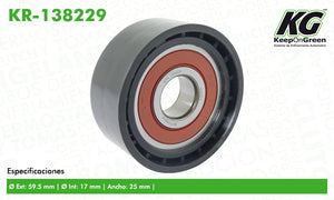 Polea PEU 206 L4 1.4L 2003-2008  part: KR-138229