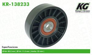 Polea NSN ALTIMA L4 2.4L 1993-1997  part: KR-138233