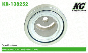 Polea SZK GRAND VITARA V6 2.5L 1999-2005  part: KR-138252