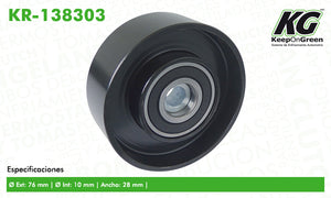 Polea BUI LACROSSE V8 5.3L 2008-2009  part: KR-138303