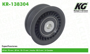 Polea BUI ALLURE V8 5.3L 2008-2009  part: KR-138304