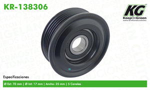Polea ACU RL V6 3.5L 1996-2004  part: KR-138306