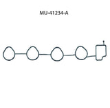 Juntas de multiple para motor gasolina GM L4 1.0L 995cc  8V Suzuki B10S1 VIN K part: MU-41234-A